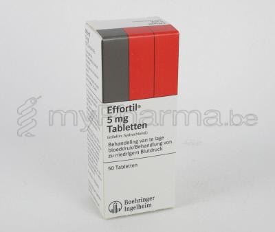 EFFORTIL 5 MG 50 TABL  (geneesmiddel)