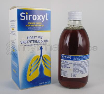 SIROXYL VOLW 300 ML DRINKBARE OPLOSSING ZONDER SUIKER (geneesmiddel)