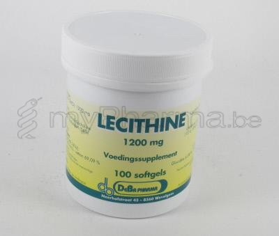LECITHINE deba 1200 mg 100 caps (voedingssupplement)