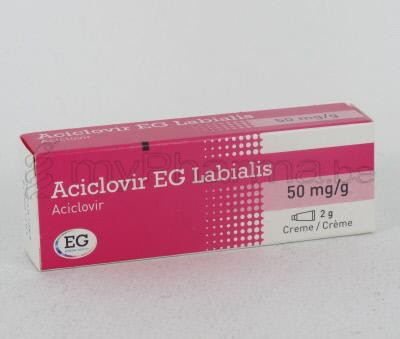 ACICLOVIR LABIALIS EG 5% 2 G CREME (geneesmiddel)
