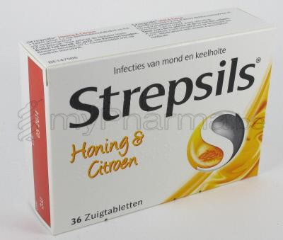 STREPSILS HONING CITROEN 36 ZUIGTABL (geneesmiddel)