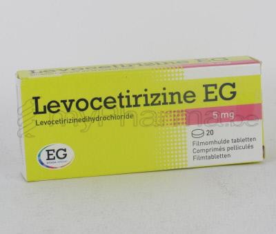 LEVOCETIRIZINE EG 5 MG 20 TABL (geneesmiddel)