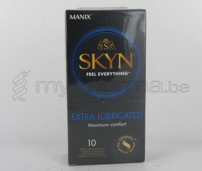 MANIX SKYN EXTRA LUBE 10 condooms      (medisch hulpmiddel)