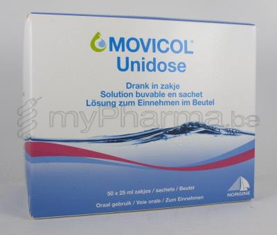 MOVICOL UNIDOSE 13,7G/25ML 50 ZAKJES (geneesmiddel)